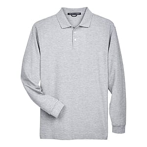 Pima Piqué Long Sleeve Polo - D110