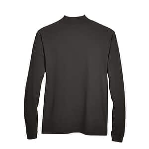 Unisex Sueded Jersey Mock Neck T-Shirt - D420