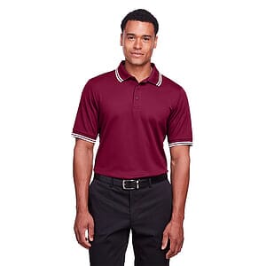 Men's CrownLux Performance® Plaited Tipped Polo - DG20C