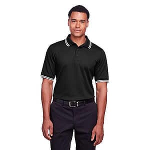 Men's CrownLux Performance® Plaited Tipped Polo - DG20C