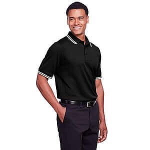 Men's CrownLux Performance® Plaited Tipped Polo - DG20C