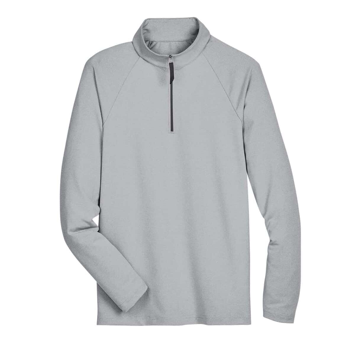 Men's CrownLux Performance® Clubhouse Micro-Stripe Quarter-Zip Pullover - DG480