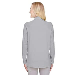 Women's CrownLux Performance® Clubhouse Micro-Stripe Quarter-Zip Pullover - DG480W