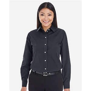 Women's Crown Collection® Striped Woven Dress Shirt - DG534W