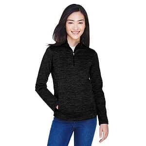 Women's Newbury Mélange Fleece Quarter-Zip Pullover - DG798W