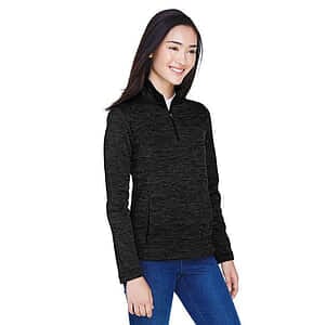 Women's Newbury Mélange Fleece Quarter-Zip Pullover - DG798W