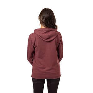 Women's Heathered Full-Zip Hooded Sweatshirt - EC4580