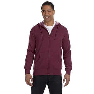 Unisex Heathered Full-Zip Hooded Sweatshirt - EC5680