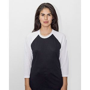 Unisex USA-Made Three-Quarter Sleeve Raglan Baseball T-Shirt - FF53