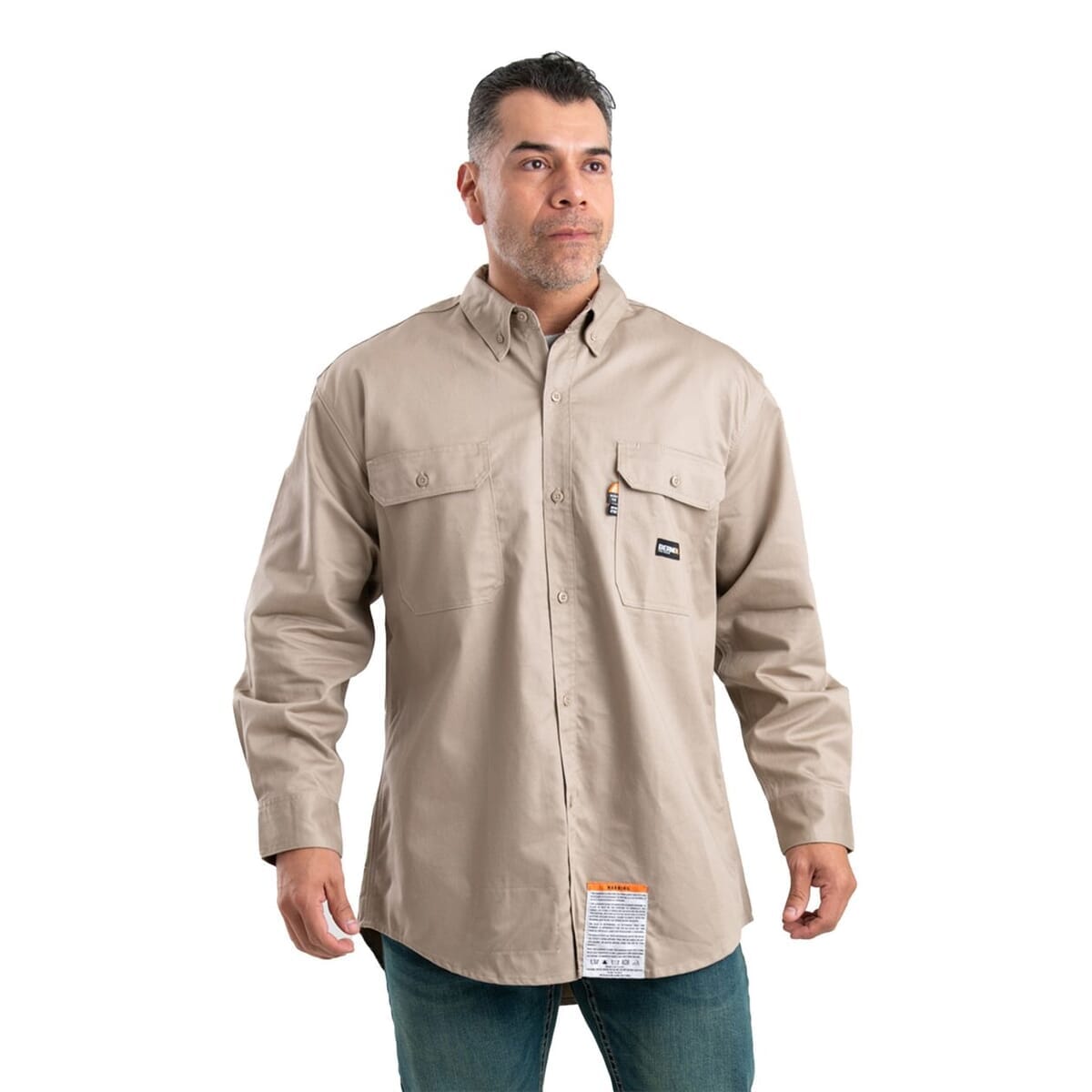 Men's Tall Flame-Resistant Button Down Work Shirt - FRSH10T