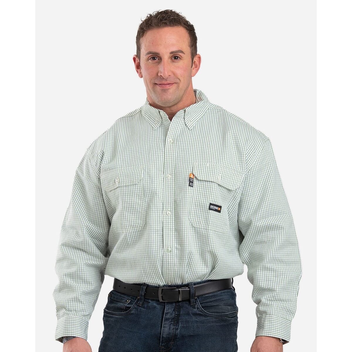 Men's Flame-Resistant Down Plaid Work Shirt - FRSH21