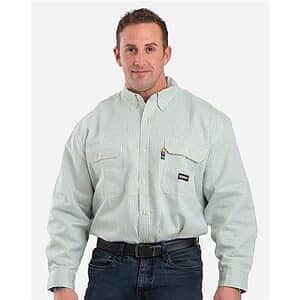 Men's Tall Flame-Resistant Down Plaid Work Shirt - FRSH21T