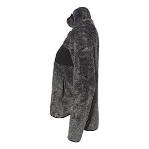 Women's Quilted Fuzzy Fleece Snap PlacketPullover - FZ06