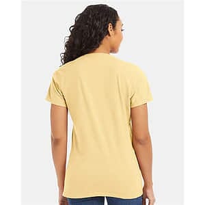 Women's Garment-Dyed V-Neck T-Shirt - GDH125
