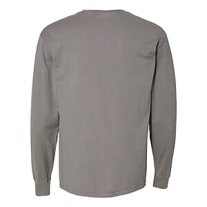 Unisex Garment-Dyed Long Sleeve T-Shirt With a Pocket - GDH250