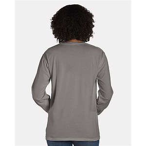 Unisex Garment-Dyed Long Sleeve T-Shirt With a Pocket - GDH250