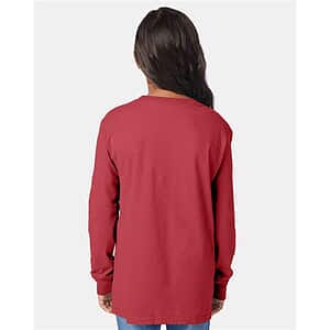 Youth Garment-Dyed Long Sleeve T-Shirt - GDH275