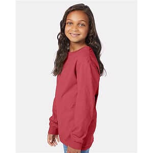 Youth Garment-Dyed Long Sleeve T-Shirt - GDH275