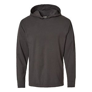 Unisex Garment-Dyed Jersey Hooded Long Sleeve T-Shirt - GDH280