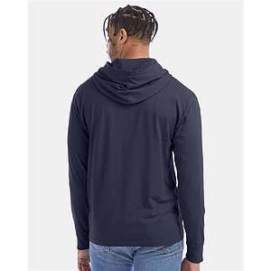 Unisex Garment-Dyed Jersey Hooded Long Sleeve T-Shirt - GDH280