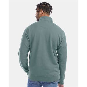 Unisex Garment-Dyed Quarter-Zip Sweatshirt - GDH425