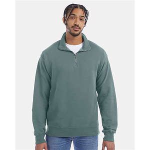 Unisex Garment-Dyed Quarter-Zip Sweatshirt - GDH425