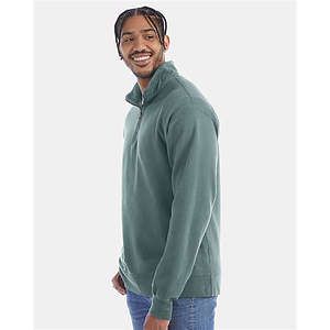 Unisex Garment-Dyed Quarter-Zip Sweatshirt - GDH425