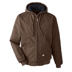 Men's Tall Heartland Washed Cotton Duck Hooded Jacket - HJ375T