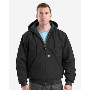 Men's Tall Highland Washed Cotton Duck Hooded Jacket - HJ51T