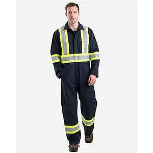 Men's Safety Striped Unlined Coverall - HVC250