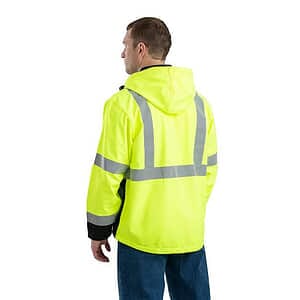 Men's Hi-Vis Class 3 Hooded Soft Shell Jacket - HVJS206