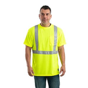 Men's Hi-Vis Class 2 Performance Pocket T-Shirt - HVK012