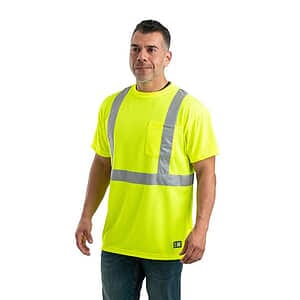 Men's Hi-Vis Class 2 Performance Pocket T-Shirt - HVK012