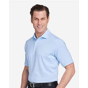 Men's USA Made Mini Stripe Tech Polo - I11526