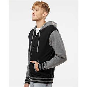 Unisex Heavyweight Varsity Full-Zip Hooded Sweatshirt - IND45UVZ