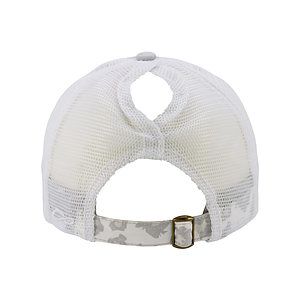 Women's Printed Bill with Mesh Back Cap - JANET