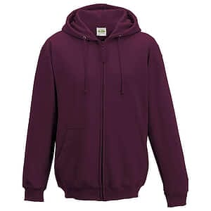Unisex Midweight College Full-Zip Hooded Sweatshirt - JHA050