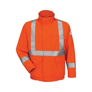 Men's Lined Bomber Jacket with CSA Compliant Reflective Trim - EXCEL FR® ComforTouch - JLJS