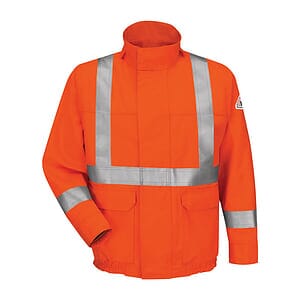 Men's Lined Bomber Jacket with CSA Compliant Reflective Trim - EXCEL FR® ComforTouch - JLJS