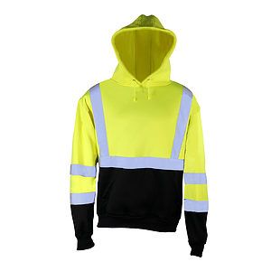 Unisex Hi-Vis Hooded Sweatshirt - JS154
