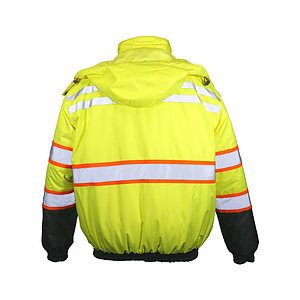 Unisex Economy Contrast Class 3 Bomber Jacket - JS156
