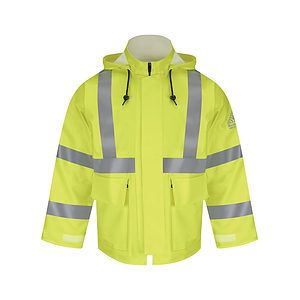 Men's Hi-Visibility Flame-Resistant Rain Jacket - JXN4