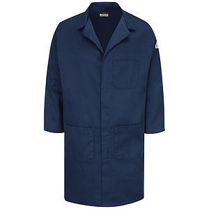 Men's Concealed Snap Front Lab Coat - EXCEL FR® ComforTouch® - 6 oz. - KLL6