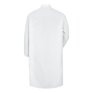 Men's Snap-Front Spun Polyester Butcher Coat - KS58