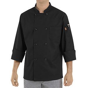 Black Traditional Chef Coat - KT76
