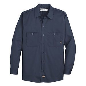 Men's Industrial Cotton Long Sleeve Work Shirt - L307