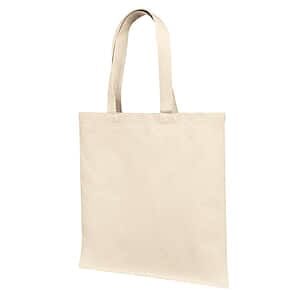 Cotton Canvas Tote Bag With Self Fabric Handles - LB85113