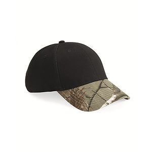 Solid Crown with Camo Bill Cap - LC25