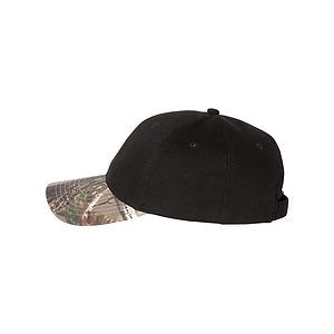 Solid Crown with Camo Bill Cap - LC25