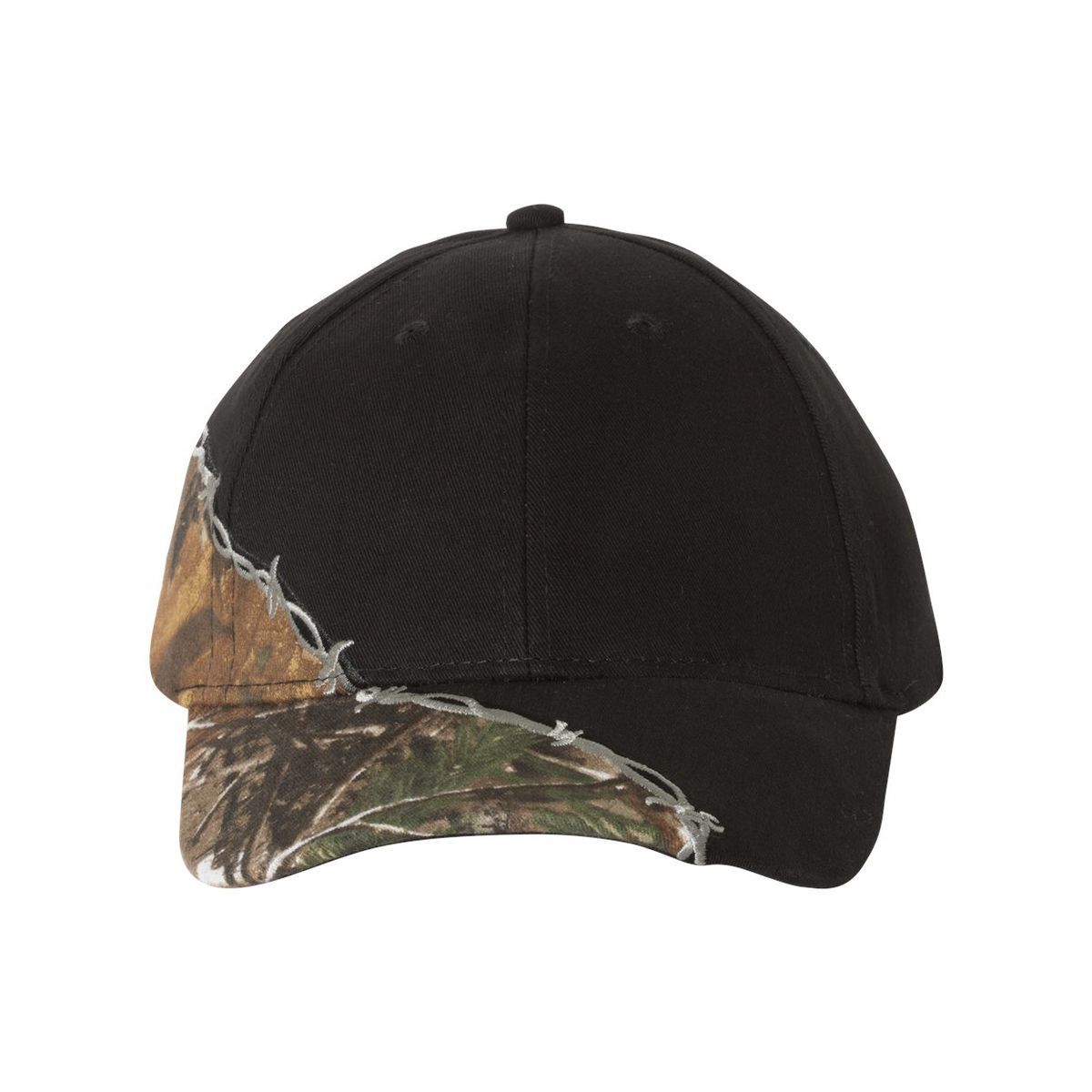 Licensed Camo with Barbed Wire Embroidery Cap - LC4BW